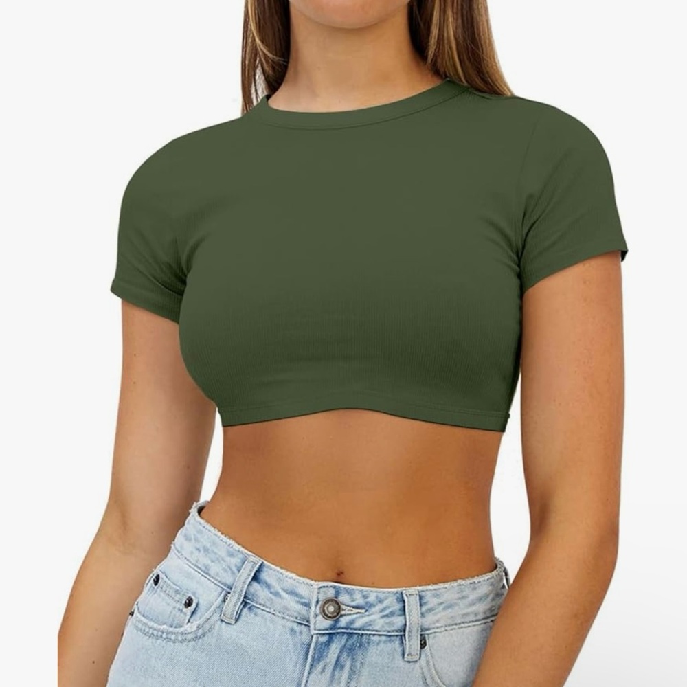 Fitted Knit ribbed crop top